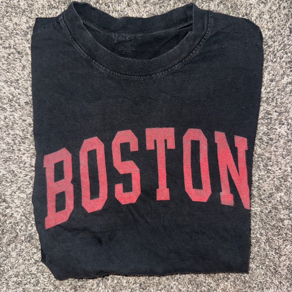 Brandy Melville Black Tee with Red Print